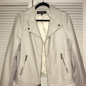White leather jacket